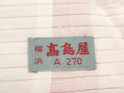 平和屋着物＊夏物 小紋 絽 楓文 たたき染め 高島屋扱い 洗える着物 CABB9635ze
