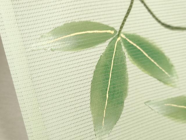 平和屋着物＊夏物 訪問着 絽 手描き 枝花文 暈し染め 洗える着物 CABB9653ze