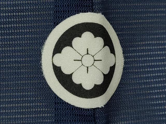 平和屋着物＊夏物 色無地 絽 濃藍色 洗える着物 CABB9654ze