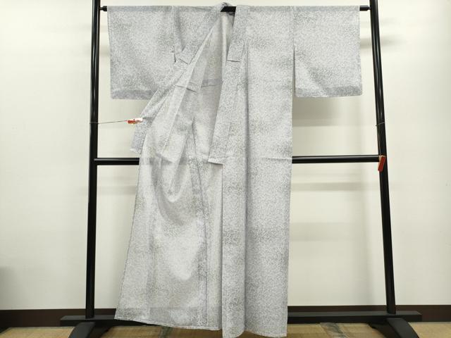 平和屋着物＊夏物 小紋 絽 萩 暈し染め 洗える着物 未使用 CABB9682ze