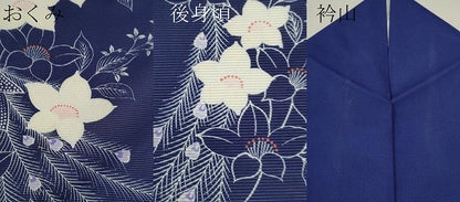平和屋着物＊夏物 訪問着 絽 孔雀草花文 洗える着物 CABB9683ze