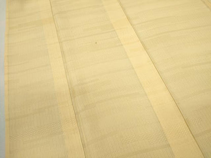 平和屋着物＊夏物 色無地 縦絽 吉祥紋紗 蜂蜜色 正絹 逸品 CABB9699ze