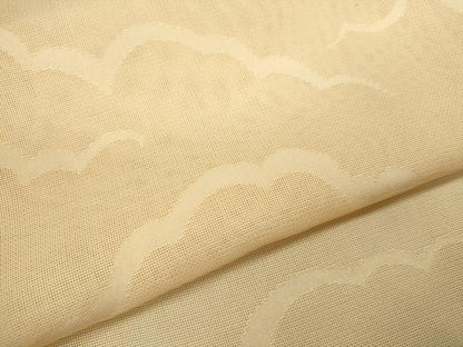 平和屋着物＊夏物 色無地 雲取り紋紗 肌色 正絹 逸品 未使用 CABB9701ze