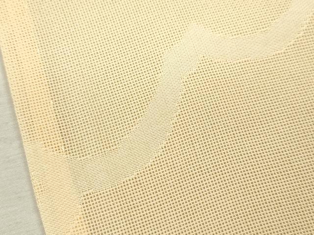 平和屋着物＊夏物 色無地 雲取り紋紗 肌色 正絹 逸品 未使用