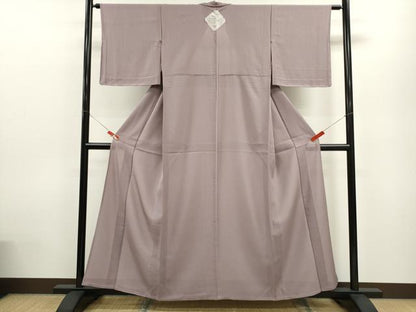 平和屋着物＊夏物 色無地 絽 薄葡萄色 正絹 逸品 未使用 CABB9703ze