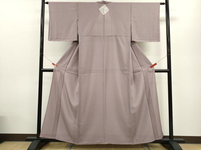 平和屋着物＊夏物 色無地 絽 薄葡萄色 正絹 逸品 未使用 CABB9703ze
