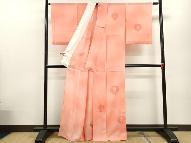 平和屋着物＊夏物 訪問着 絽 総刺繍 菱花文 暈し染め 正絹 逸品 CABB9707ze