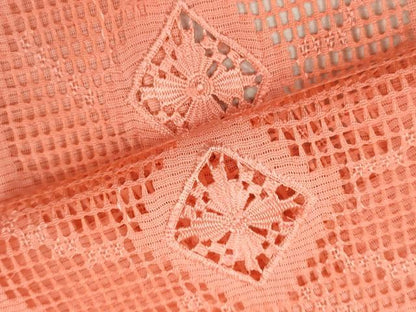 平和屋着物＊夏物 訪問着 絽 総刺繍 菱花文 暈し染め 正絹 逸品 CABB9707ze
