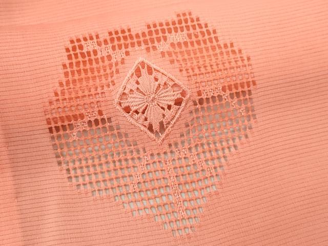 平和屋着物＊夏物 訪問着 絽 総刺繍 菱花文 暈し染め 正絹 逸品 CABB9707ze