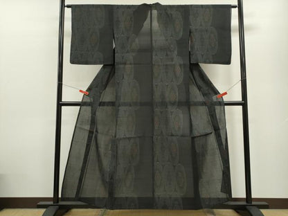 平和屋着物＊夏物 紗紬 吉祥文 正絹 逸品 CABB9709ze