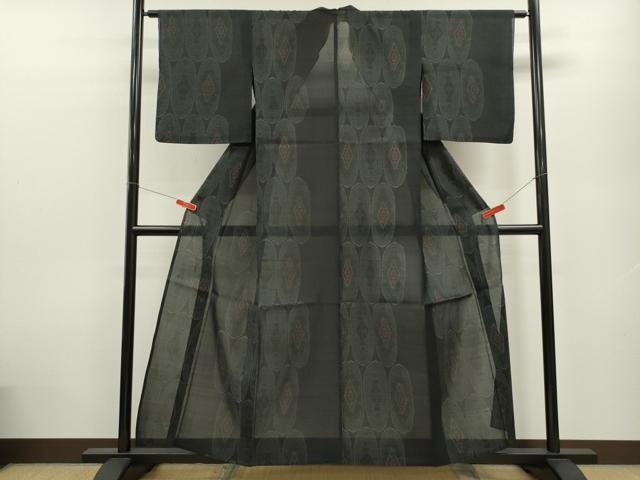 平和屋着物＊夏物 紗紬 吉祥文 正絹 逸品 CABB9709ze