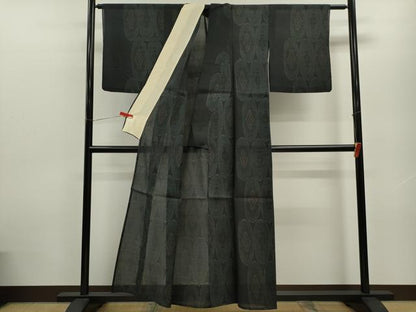平和屋着物＊夏物 紗紬 吉祥文 正絹 逸品 CABB9709ze