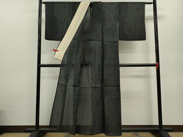 平和屋着物＊夏物 紗紬 吉祥文 正絹 逸品 CABB9709ze