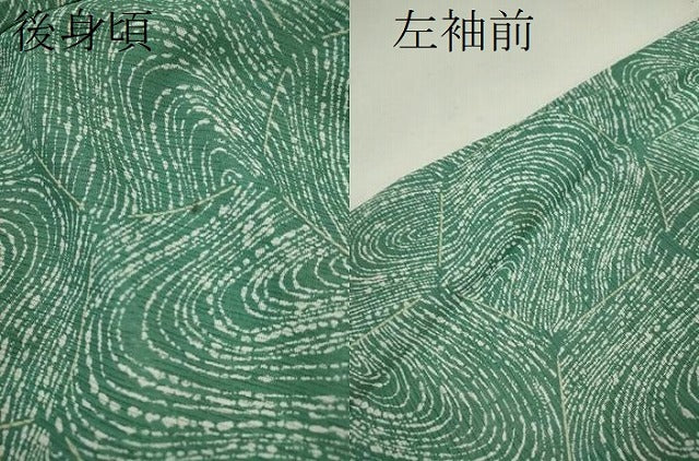 平和屋着物＊夏物 小紋 絽 亀甲流水文 洗える着物 CABB9715ze