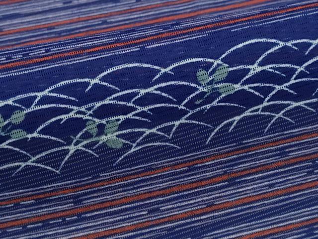 平和屋着物＊夏物 訪問着 絽 霞横段草花文 洗える着物 CABB9717ze