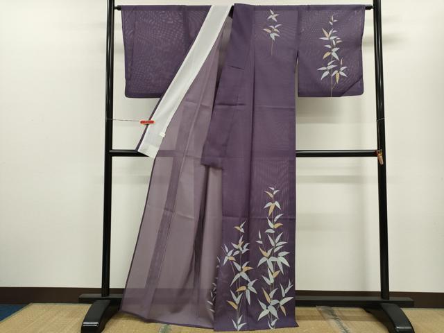 平和屋着物＊夏物 訪問着 絽 草木文 洗える着物 CABB9736ze