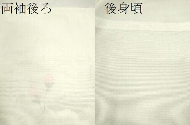 平和屋着物＊夏物 訪問着 絽 手描き 枝花文 正絹 逸品 未使用 CABB9740ze