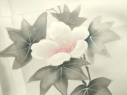 平和屋着物＊夏物 訪問着 絽 手描き 枝花文 正絹 逸品 未使用 CABB9740ze