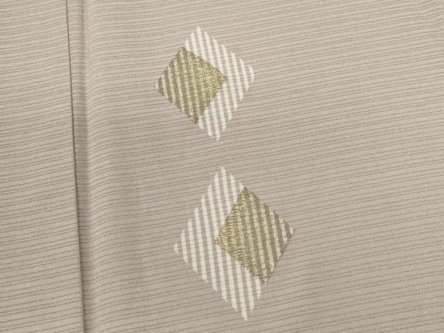 平和屋着物＊夏物 訪問着 変わり絽 刺繍 菱吉祥文 金彩 正絹 逸品 CABB9751ze