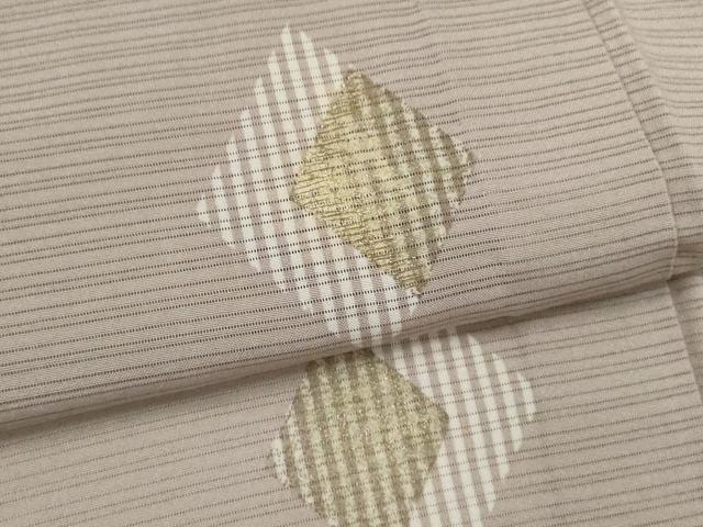平和屋着物＊夏物 訪問着 変わり絽 刺繍 菱吉祥文 金彩 正絹 逸品 CABB9751ze