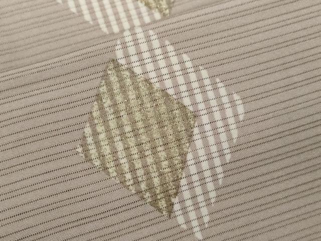平和屋着物＊夏物 訪問着 変わり絽 刺繍 菱吉祥文 金彩 正絹 逸品 CABB9751ze