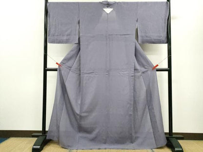 平和屋着物＊夏物 色無地 絽 紫苑色 正絹 逸品 未使用 CABB9753ze