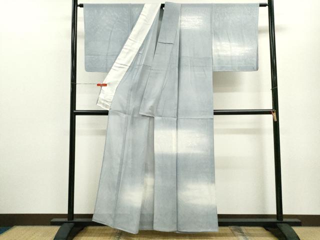 平和屋着物＊夏物 訪問着 絽 刺繍 花鳥文 暈し染め 銀彩 正絹 逸品 CABB9757ze