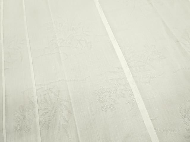 平和屋着物＊夏物 長襦袢 草木紋紗 綿麻 逸品 CABB9762ze