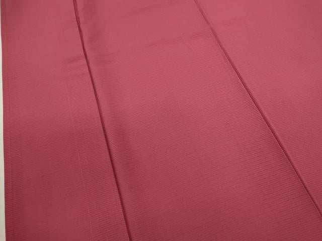 平和屋着物＊夏物 色無地 絽 中紅色 正絹 逸品 CABB9764ze