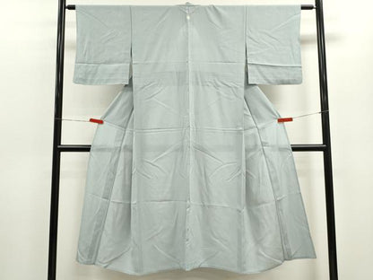 平和屋着物＊夏物 色無地 絽 月白色 正絹 逸品 CABB9766ze