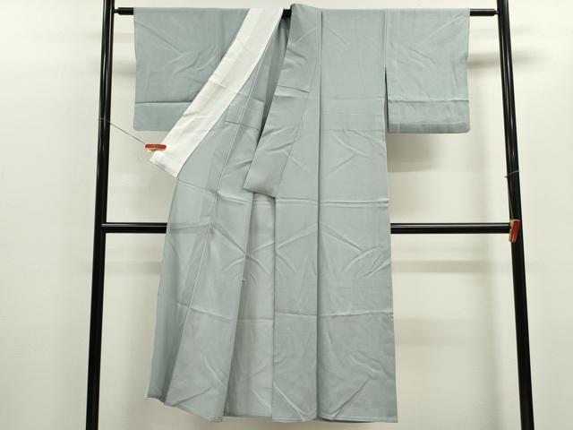 平和屋着物＊夏物 色無地 絽 月白色 正絹 逸品 CABB9766ze