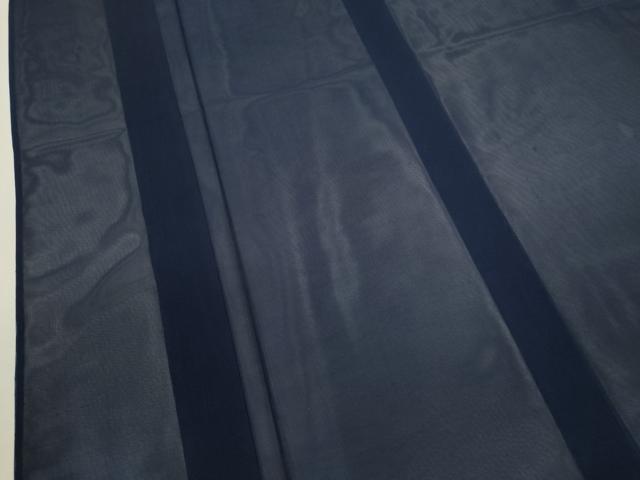 平和屋着物＊夏物 色無地 紗 紺青色 正絹 逸品 CABB9768ze