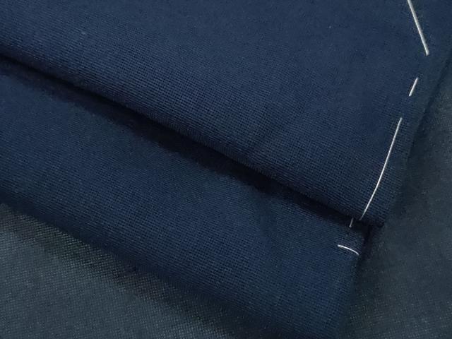 平和屋着物＊夏物 色無地 紗 紺青色 正絹 逸品 CABB9768ze