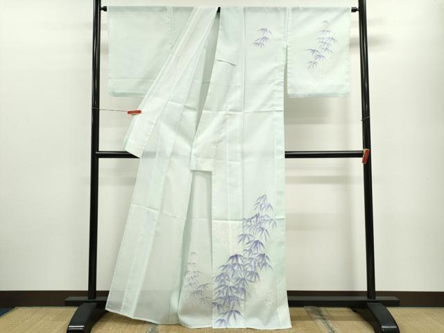 平和屋着物＊夏物 訪問着 絽 笹 洗える着物 CABB9770ze