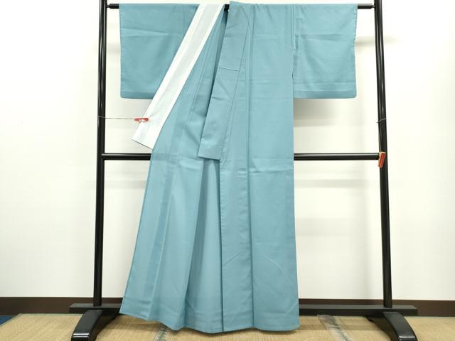 平和屋着物＊夏物 色無地 絽 浅縹色 洗える着物 CABB9771ze