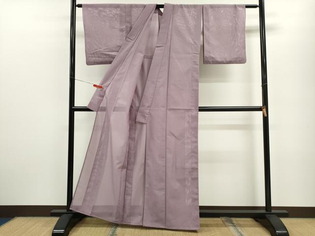 平和屋着物＊夏物 色無地 絽 梅鼠色 洗える着物 CABB9772ze