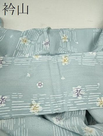 平和屋着物＊夏物 小紋 紗 舞花文 洗える着物 CABB9776ze