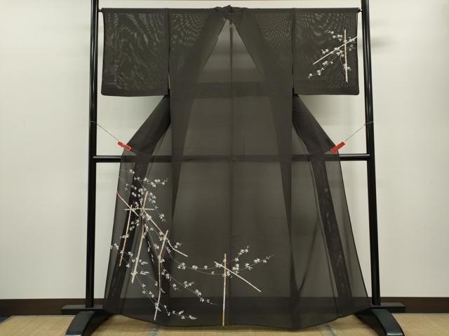 平和屋着物＊夏物 訪問着 絽 枝花文 金彩 正絹 逸品 CABB9783ze