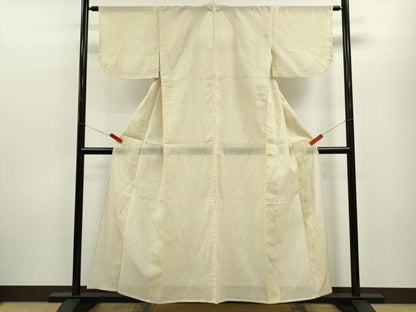 平和屋着物＊夏物 紗紬 立涌文様 正絹 逸品 CABB9788ze