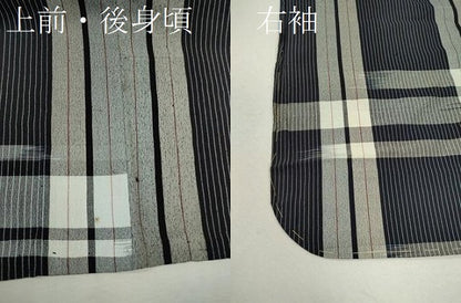 平和屋着物＊夏物 紗紬 格子柄 正絹 逸品 未使用 CABB9789ze