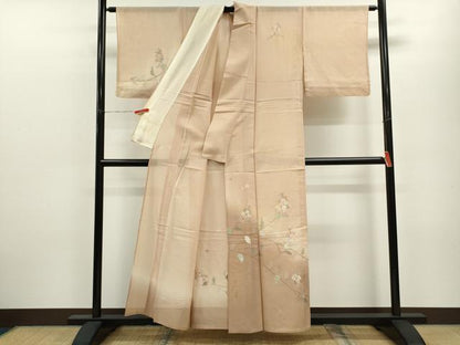 平和屋着物＊夏物 中国三大刺繍 スワトウ刺繍 訪問着 紗 総刺繍 枝花文 暈し染め 正絹 逸品 CABB9791ze