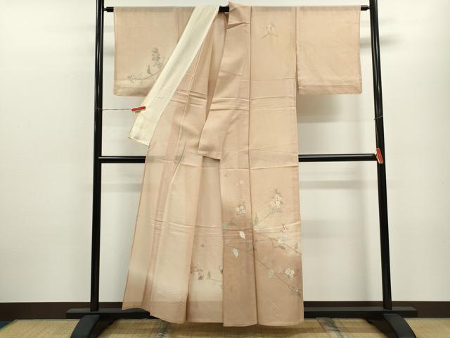 平和屋着物＊夏物 中国三大刺繍 スワトウ刺繍 訪問着 紗 総刺繍 枝花文 暈し染め 正絹 逸品 CABB9791ze