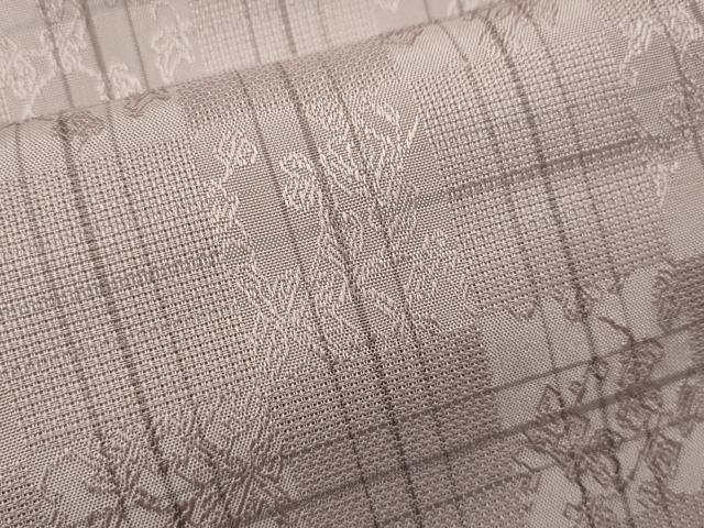 平和屋着物＊夏物 小紋 紗 市松格子吉祥文 正絹 逸品 未使用 CABB9803ze