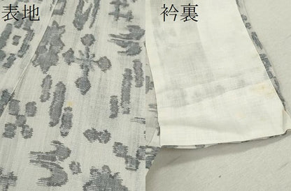 平和屋着物＊夏物 小千谷ちぢみ 琉球絣文様 麻 逸品 CABB9806ze