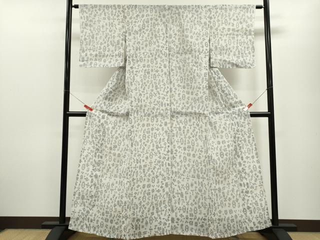 平和屋着物＊夏物 小千谷ちぢみ 琉球絣文様 麻 逸品 CABB9806ze