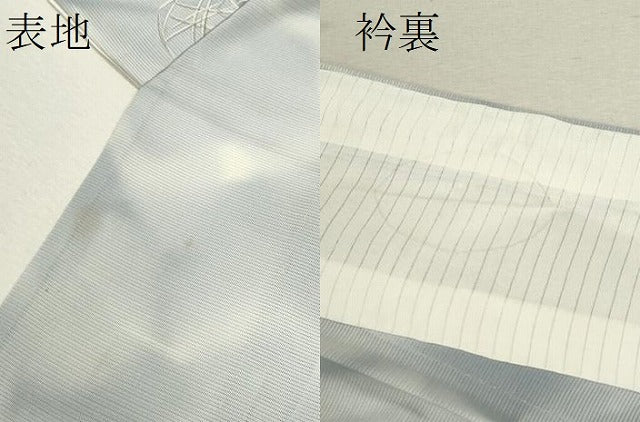 平和屋着物＊夏物 小紋 絽 花籠文 暈し染め 正絹 逸品 CABB9808ze