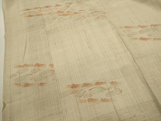 平和屋着物＊夏物 竹絲布紬 作家物 竹 証紙付き 正絹 逸品 CABB9813ze