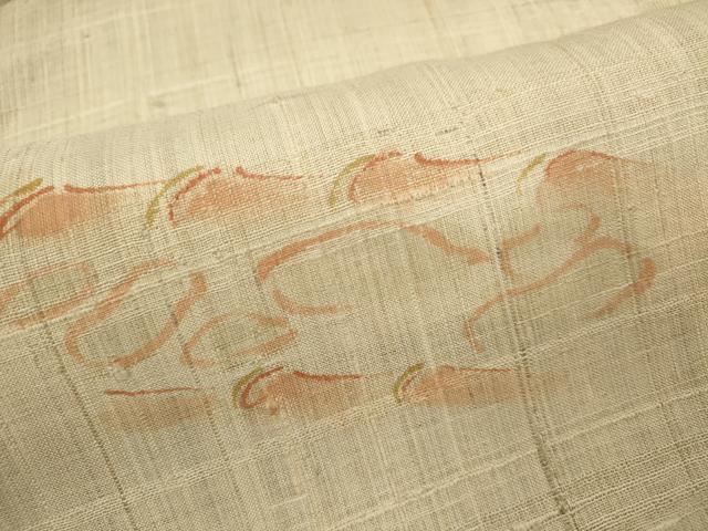 平和屋着物＊夏物 竹絲布紬 作家物 竹 証紙付き 正絹 逸品 CABB9813ze