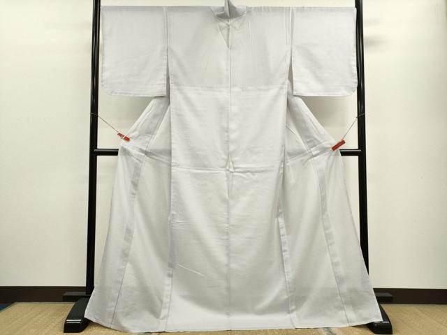 平和屋着物＊夏物 色無地 絹紅梅 ロング丈 白菫色 正絹 逸品 CABB9825ze