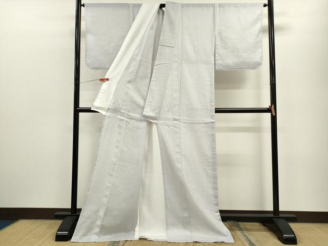 平和屋着物＊夏物 色無地 絹紅梅 ロング丈 白菫色 正絹 逸品 CABB9825ze